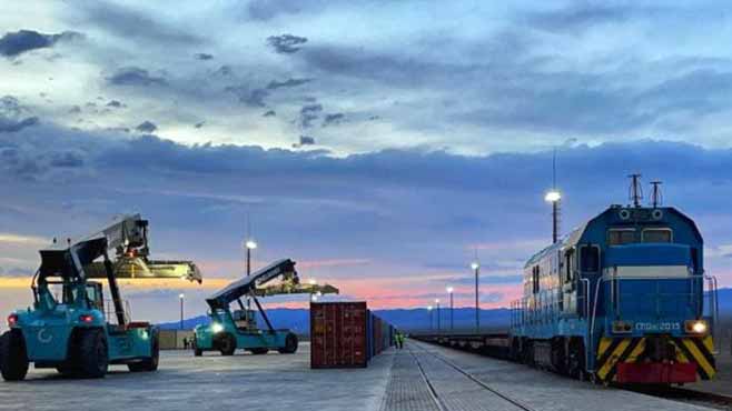 новый китайско-казахстанский грузовой терминал