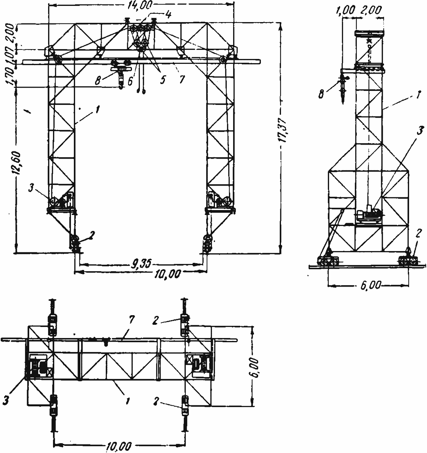 Электрическая схема портального крана - 88 фото