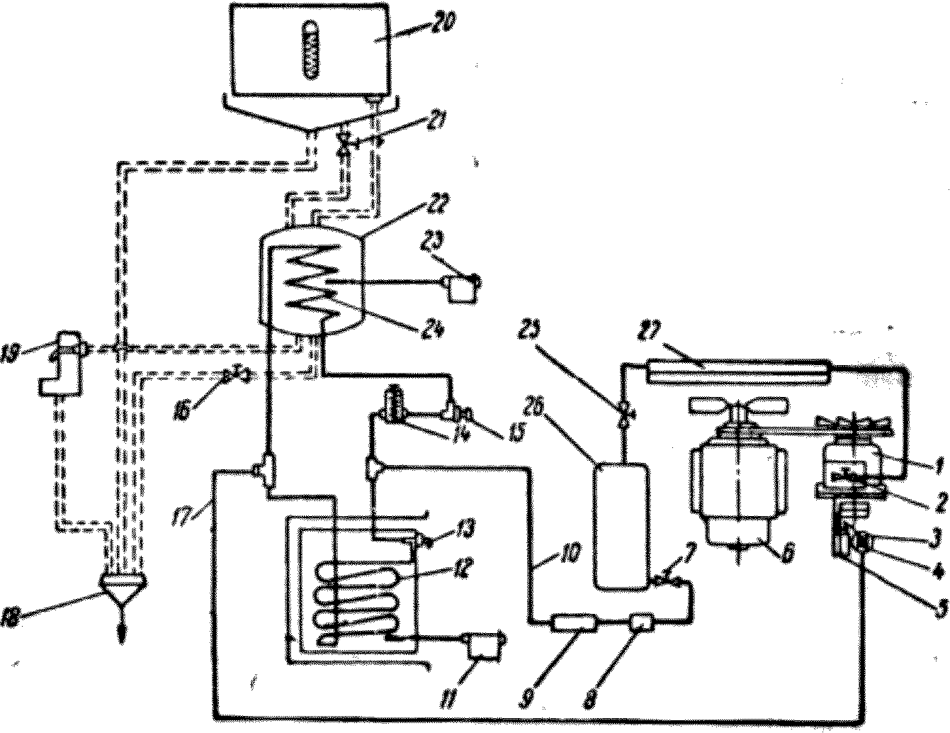Схема холодильной установки купейного ЦМВ