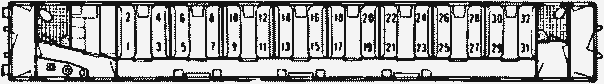 Нумерация вагонов из москвы. Схема нумерации плацкартного вагона. Нумерация мест в плацкартном вагоне. Расположение мест в плацкартном поезде. Нумерация пассажирских вагонов.