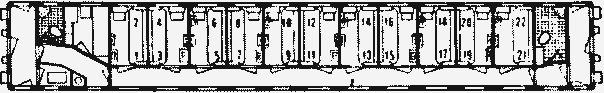 Нумерацией мест план плацкартного вагона с нумерацией