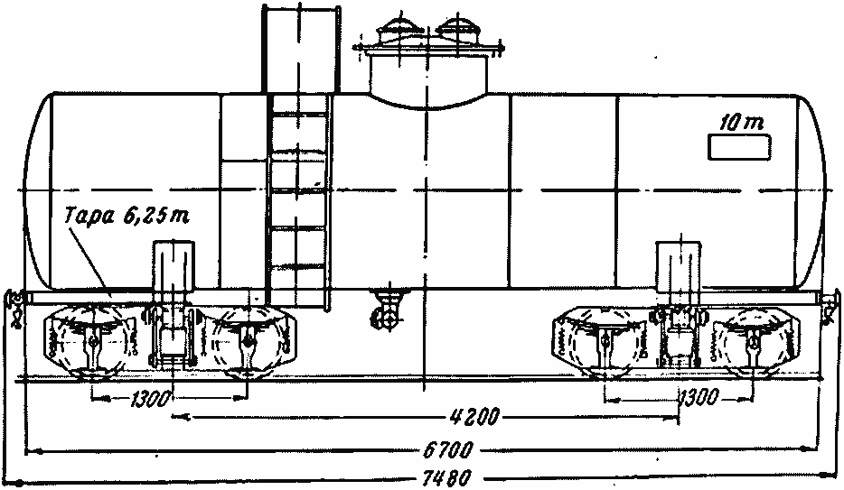 Чертеж цистерны